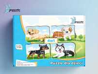 Puzzle Dla Dzieci Progresywne Pieski 03