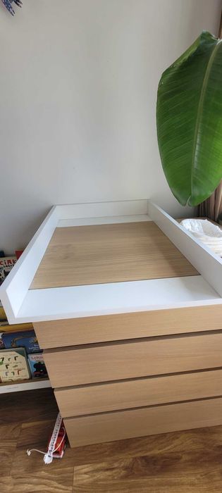 Przewijak na komodę Ikea Malm biały
