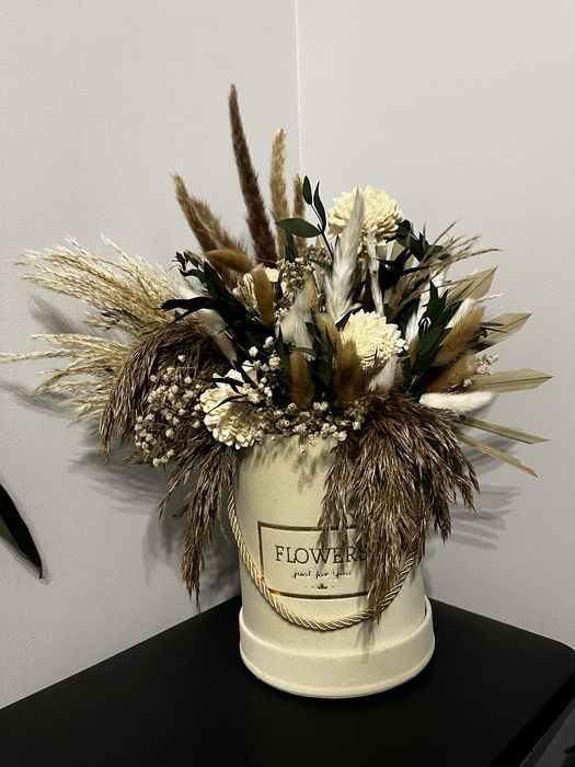 Flowerbox z suszem / flowerbox z suszonymi trawami