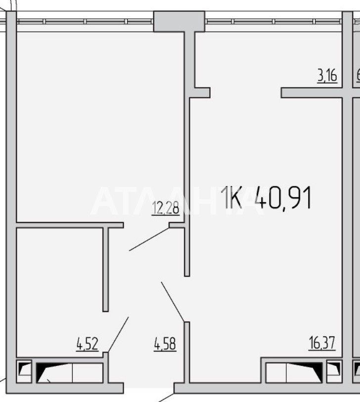 Редкое предложение! 1-ком.квартира с прямым видом на море, на Каманина