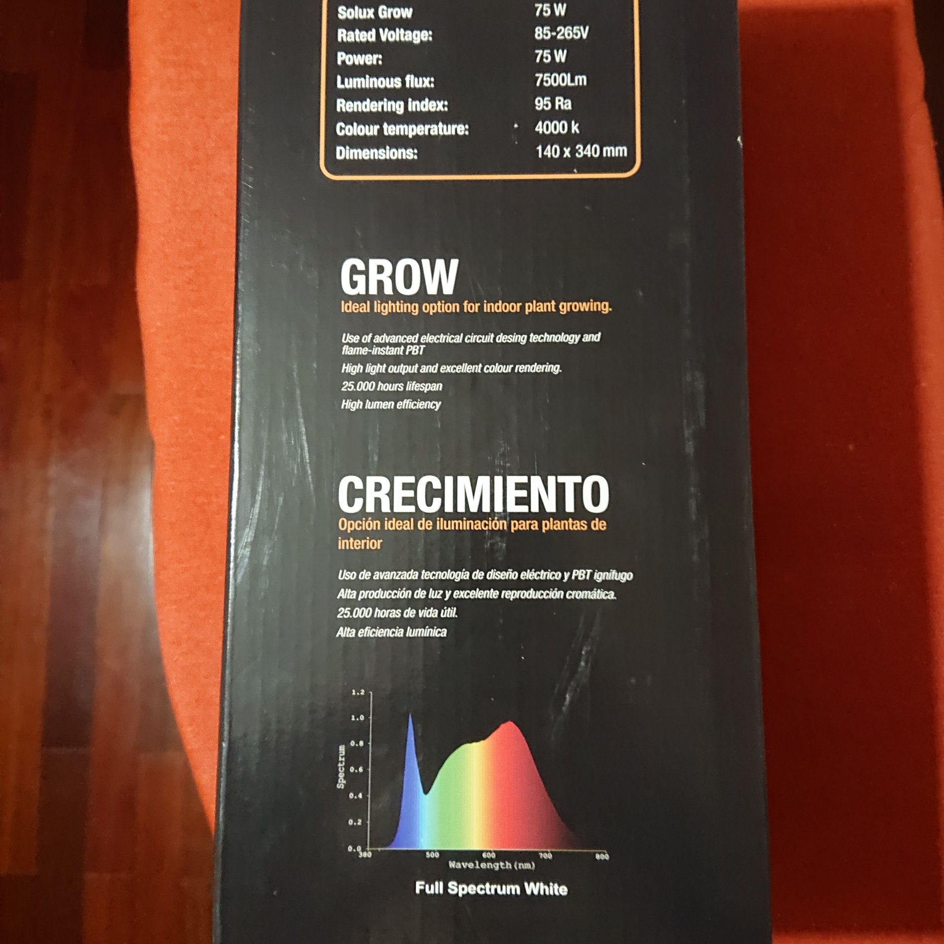 Lâmpada de cultivo led