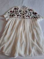 Vestido/macação curto com bordados Zara