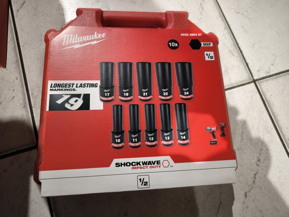 Zestaw nasadek udarowych 1/2 " Milwaukee