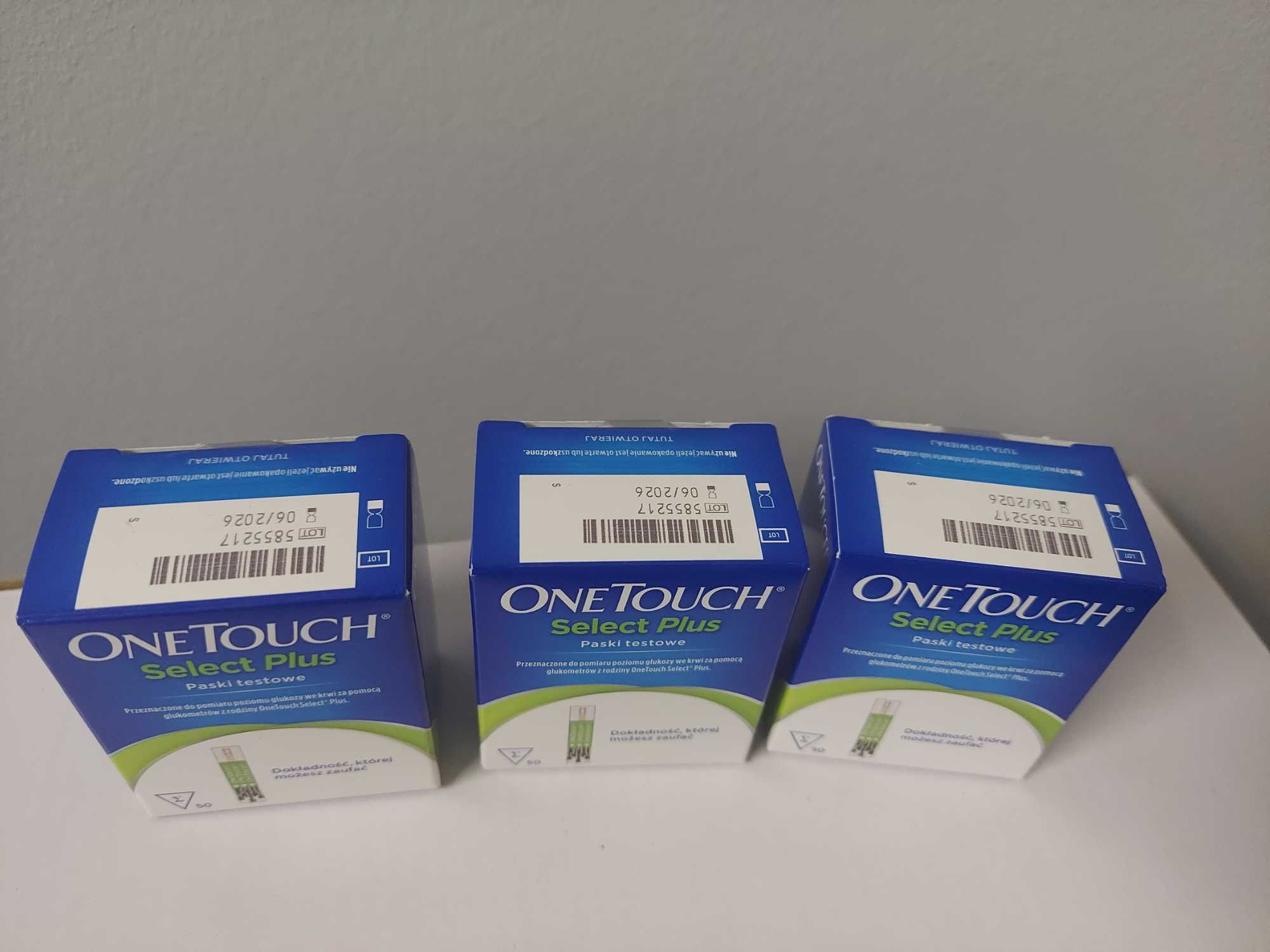 One Touch Select Plus Paski testowe, 50 sztuk 6/2026- 1 opakowanie