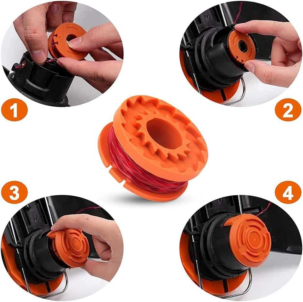 WORX WA0004-1 Żyłka do Podkaszarki 20V 2 Szpulki Trwała 10000 obr/min