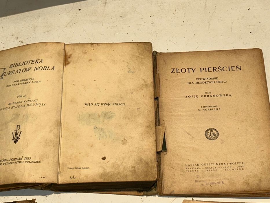 Stare książki KIPLING,Złoty Pierścień,ZUCHY,Zew Krwi