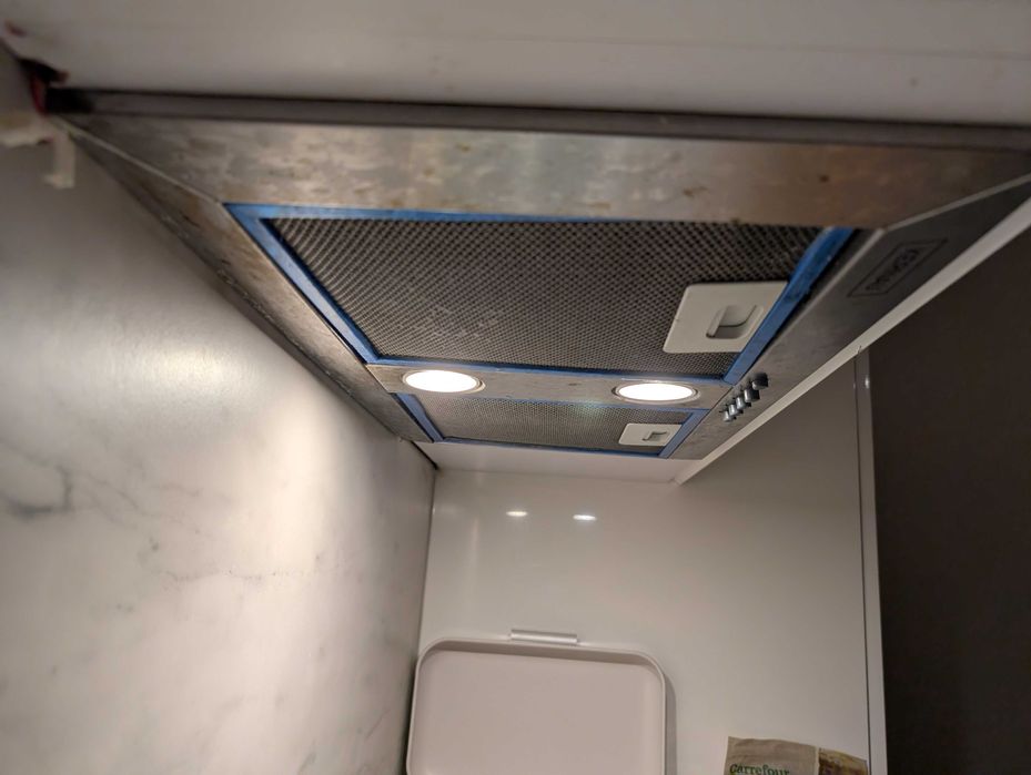 Okap do zabudowy KERNAU KBH 07551X LED Otwór montażowy: 489x270