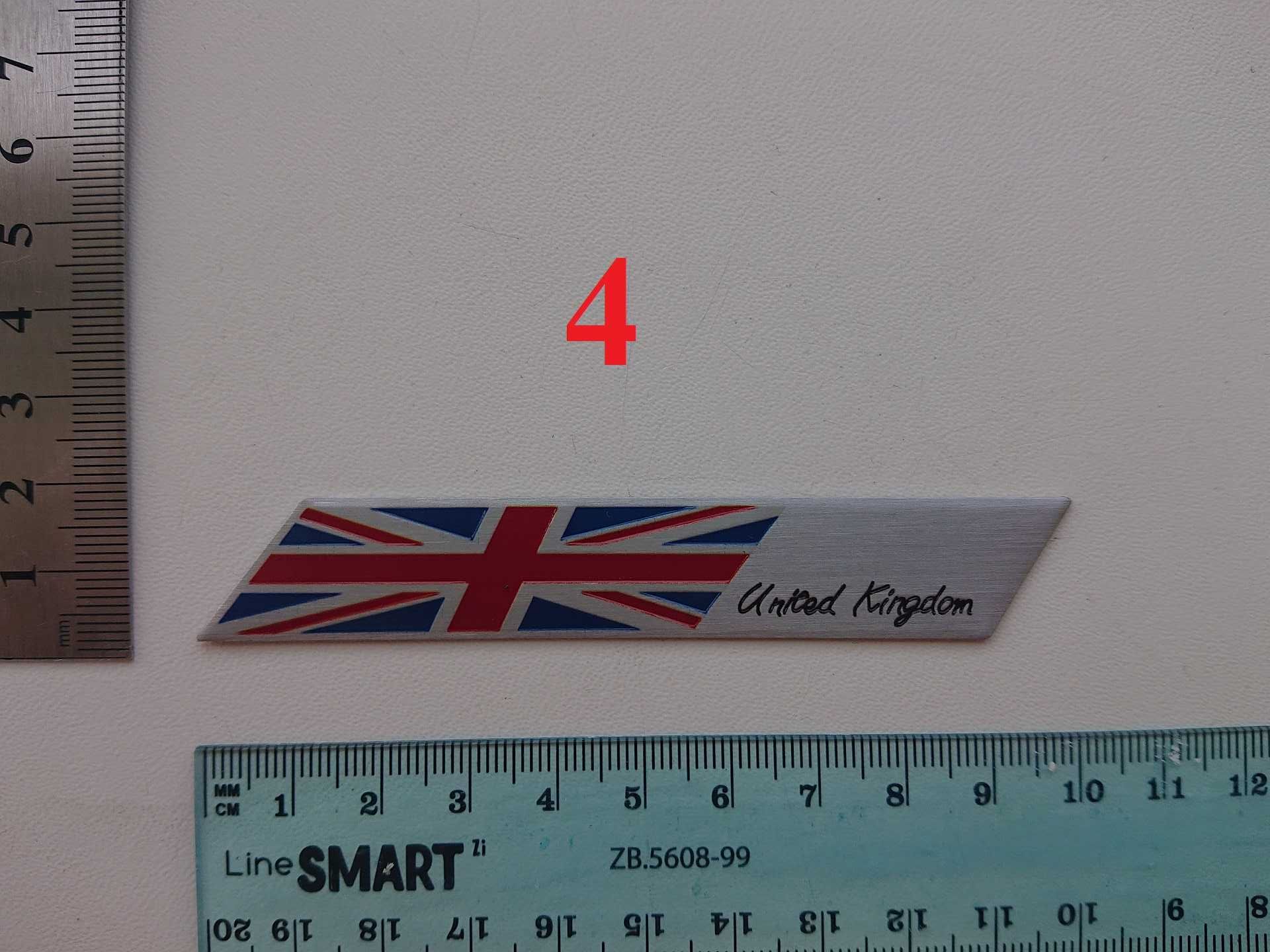 Металлический шильд England для Jaguar, Mini cooper,Range Rover