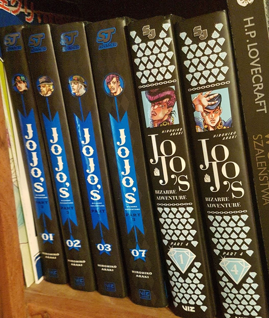 Manga JoJo part 3 tomy 1  i part 4 tomy 4