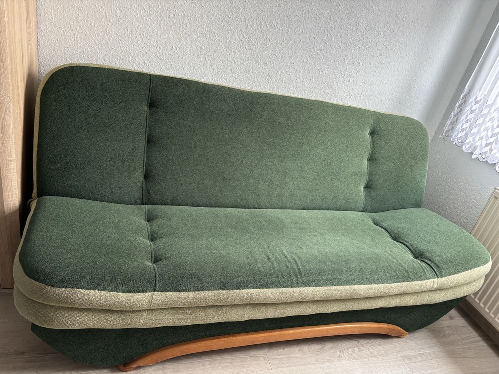 Wersalka rozkladana 200x120 zielen butelkowa