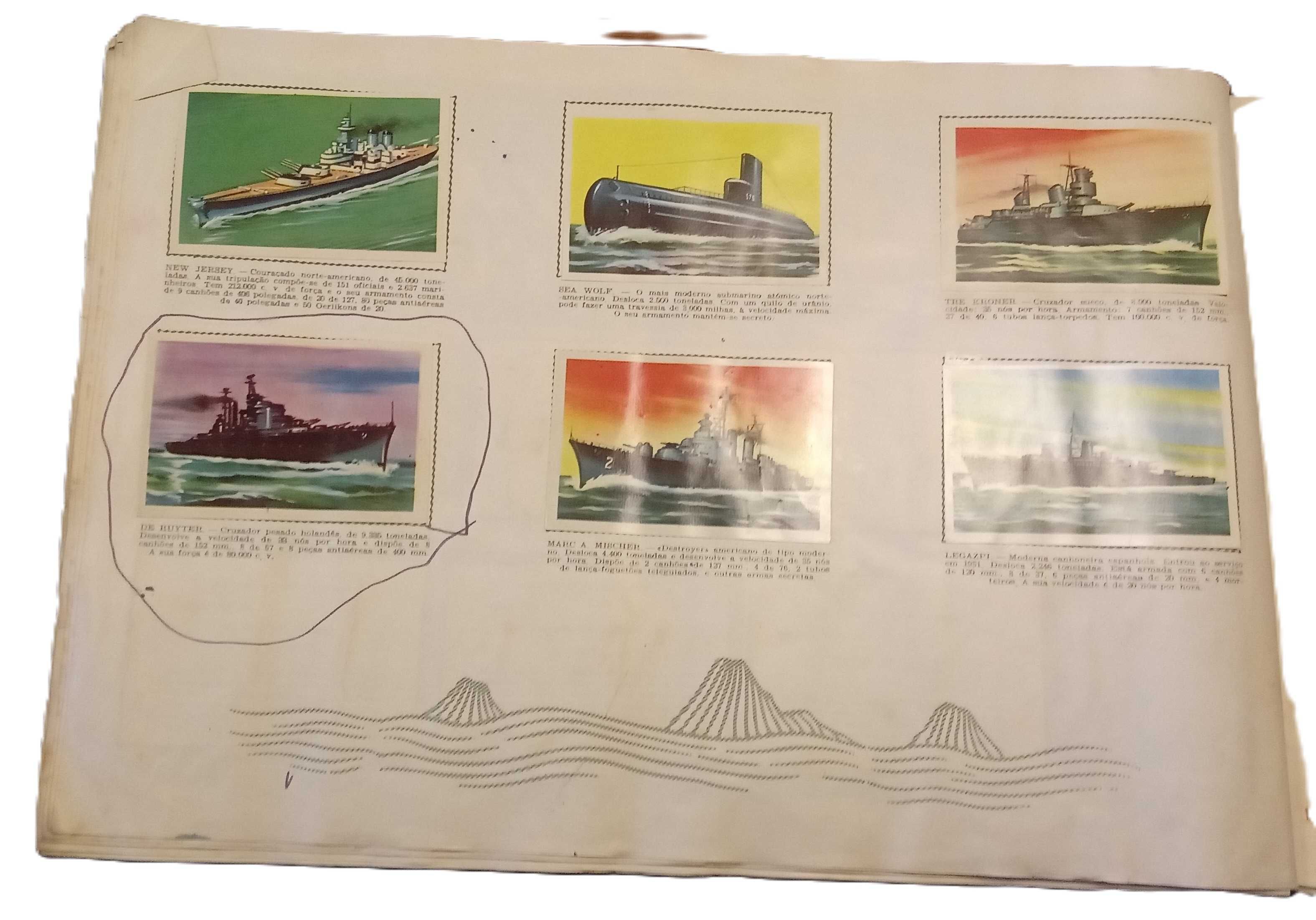 NAVIOS e NAVEGANTES 1962-Caderneta de Cromos-Completa com 267 cromos