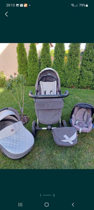 Wozek 3w1 plus baza isofix