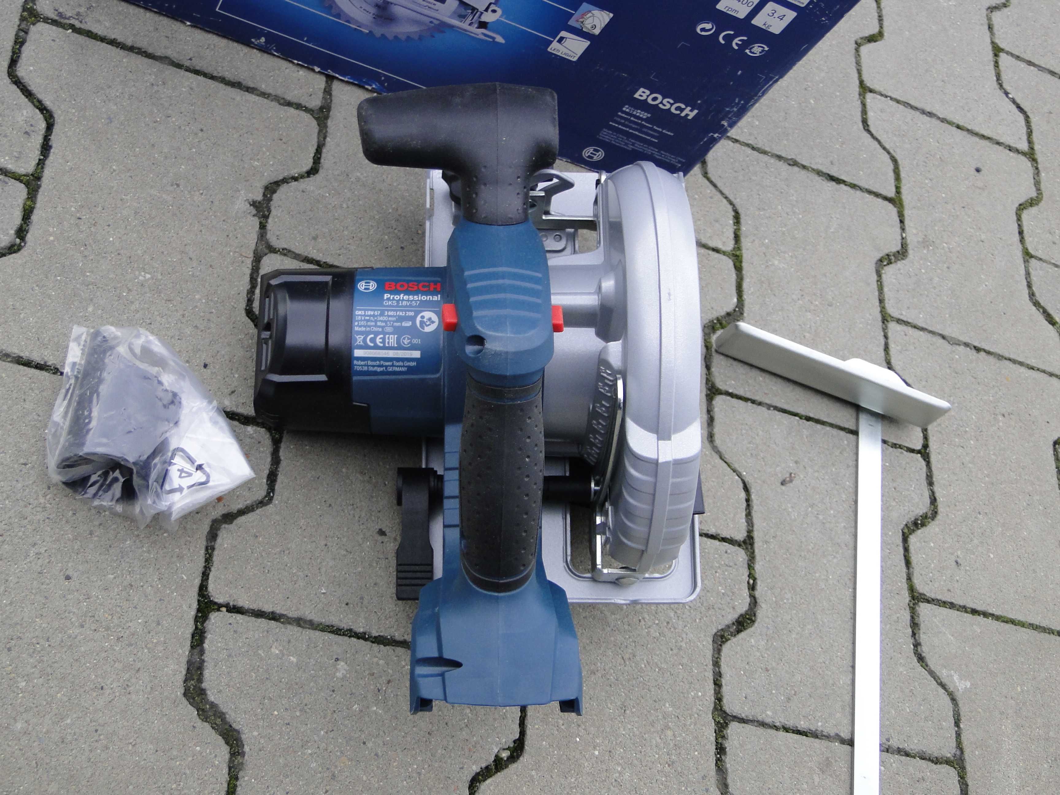 Pilarka tarczowa piła akumulatorowa body AKU BOSCH GKS 18V-57 18V Nowa