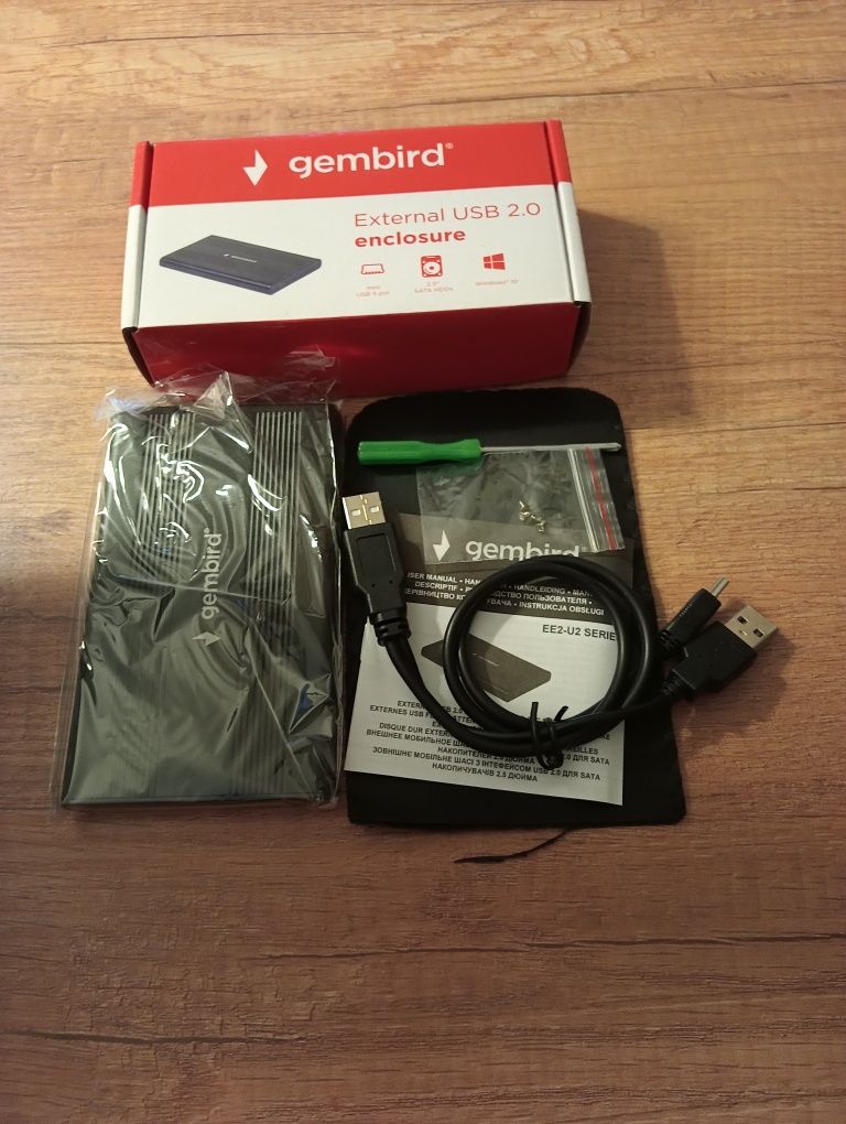 Kieszeń na dysk Gembird 2.5 USB 2.0 Sata Hdds