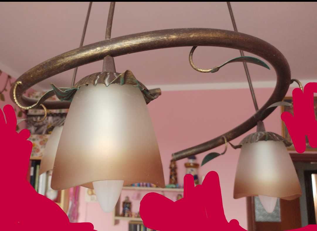 Lampa żyrandol w stylu vintage na prezent