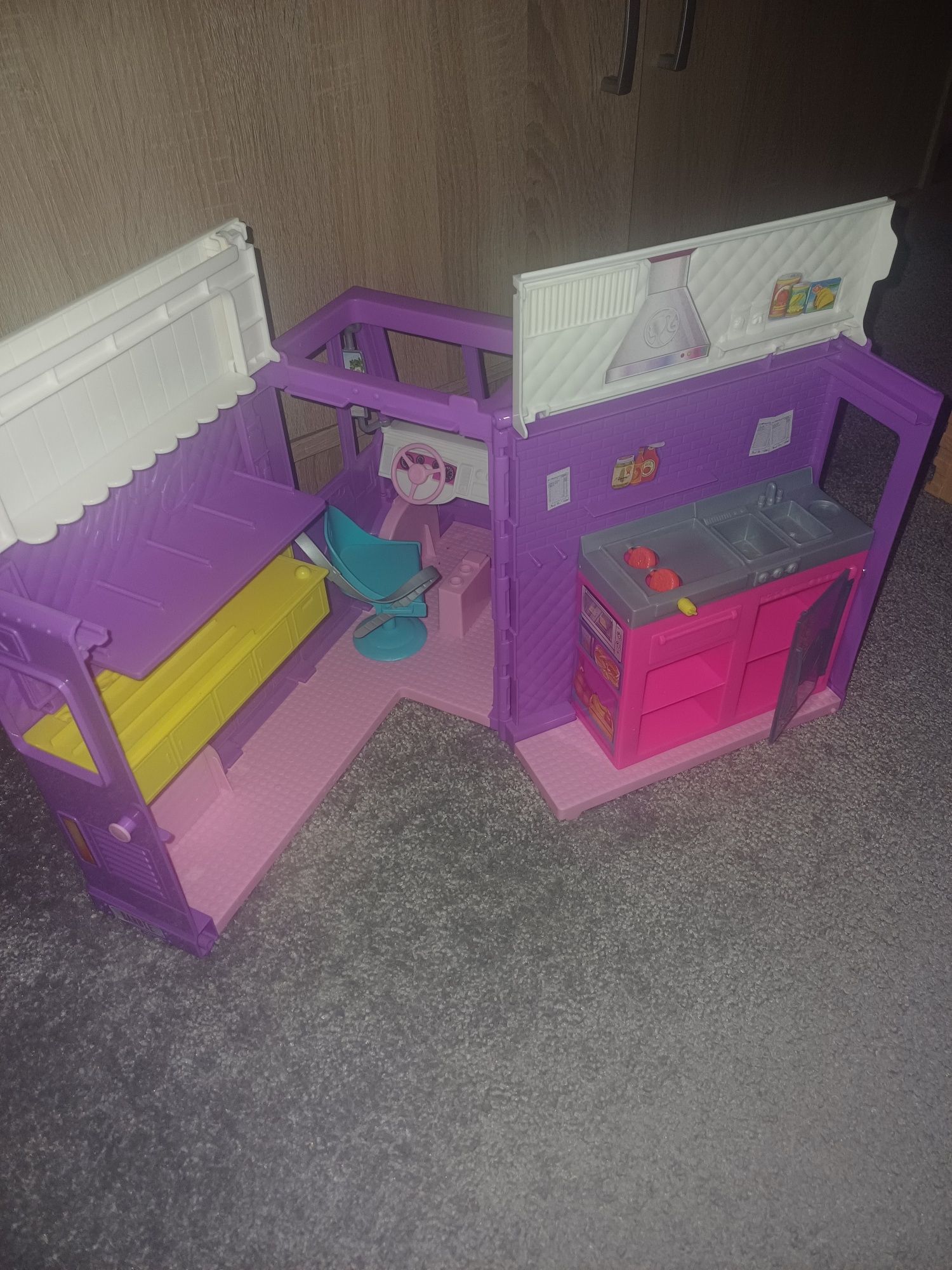 Kamper barbie food truck z akcesoriami