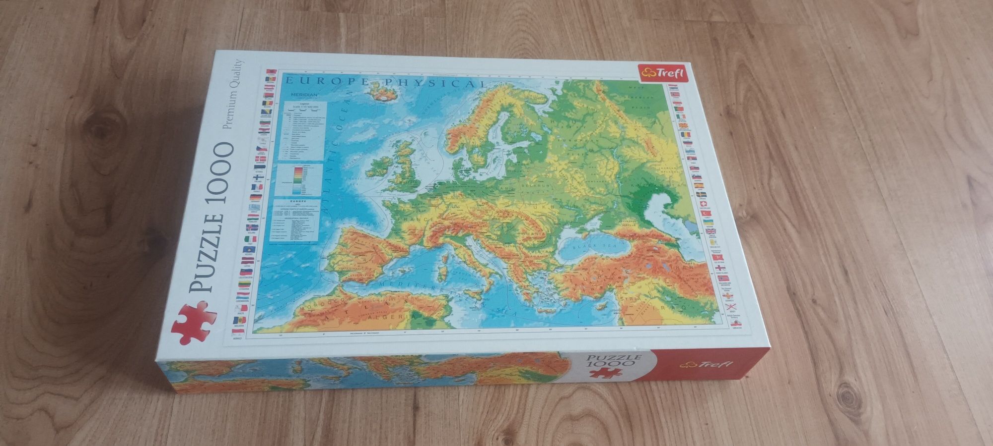 Puzzle mapa Europy 1000 elementów.
