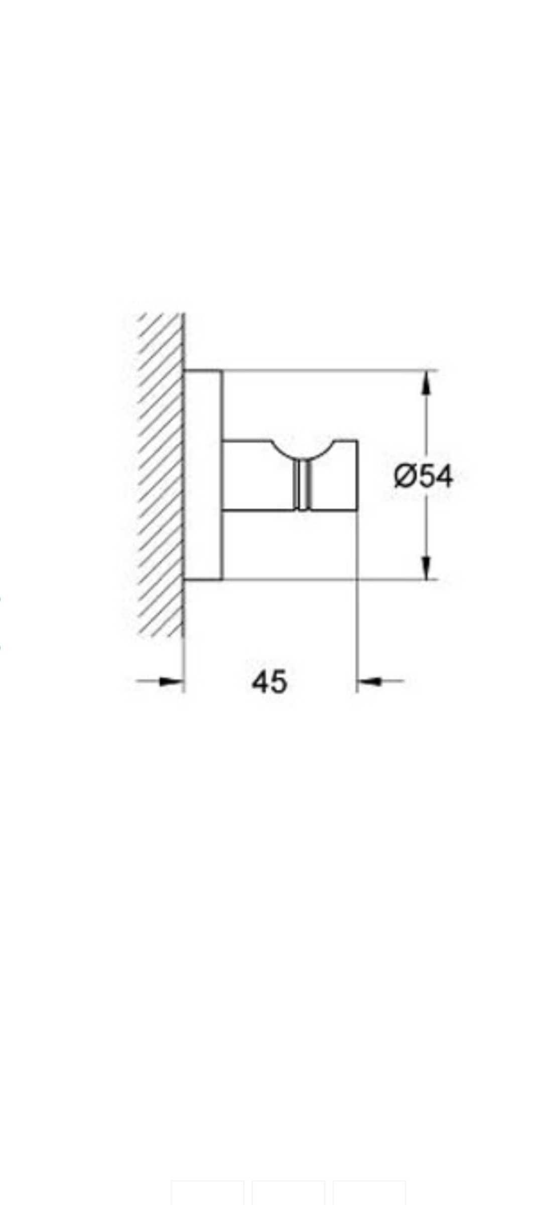 Гачки для рушників (одинарний) GROHE Essentials 40364001