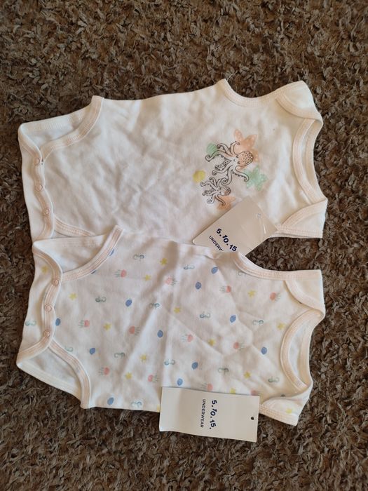 2 sztuki body rozmiar 56 z 5.10.15 100% bawełna