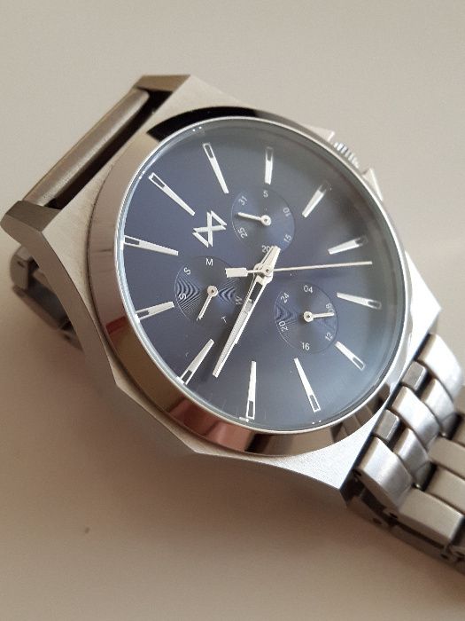 Mark Maddox Marina HM7102-37 - piękny męski zegarek na bransolecie