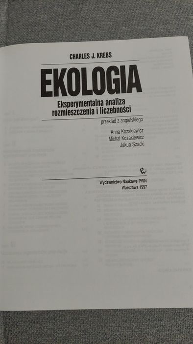 Ekologia  Charles J.Krebs