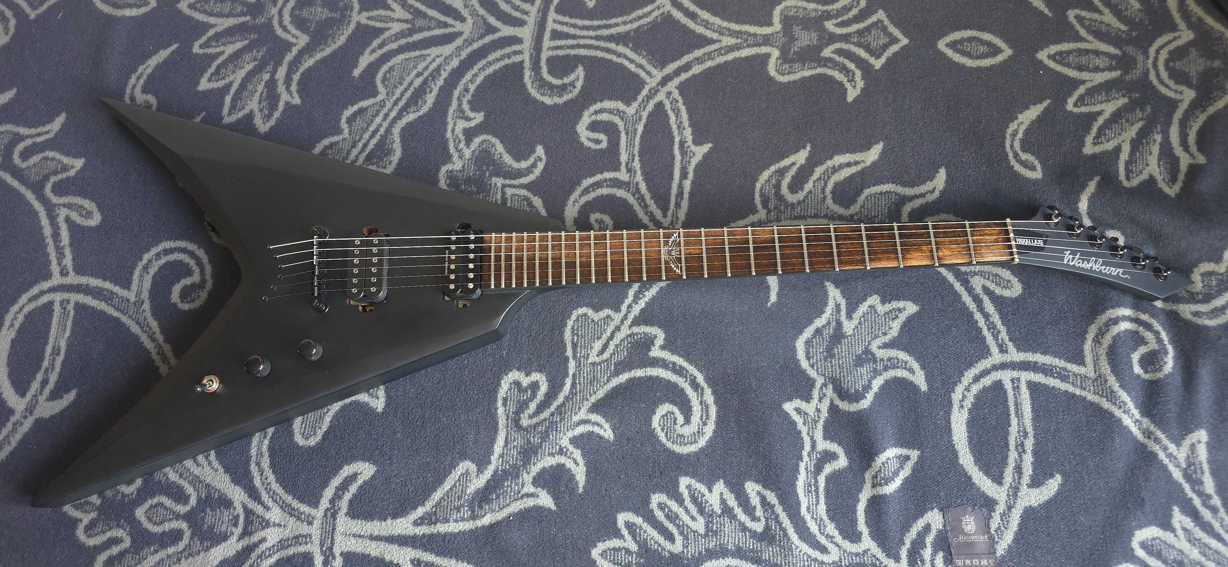 Gitara do metalu. Washburn Parallaxe V260. Flying  V-ka. Nie Solar.