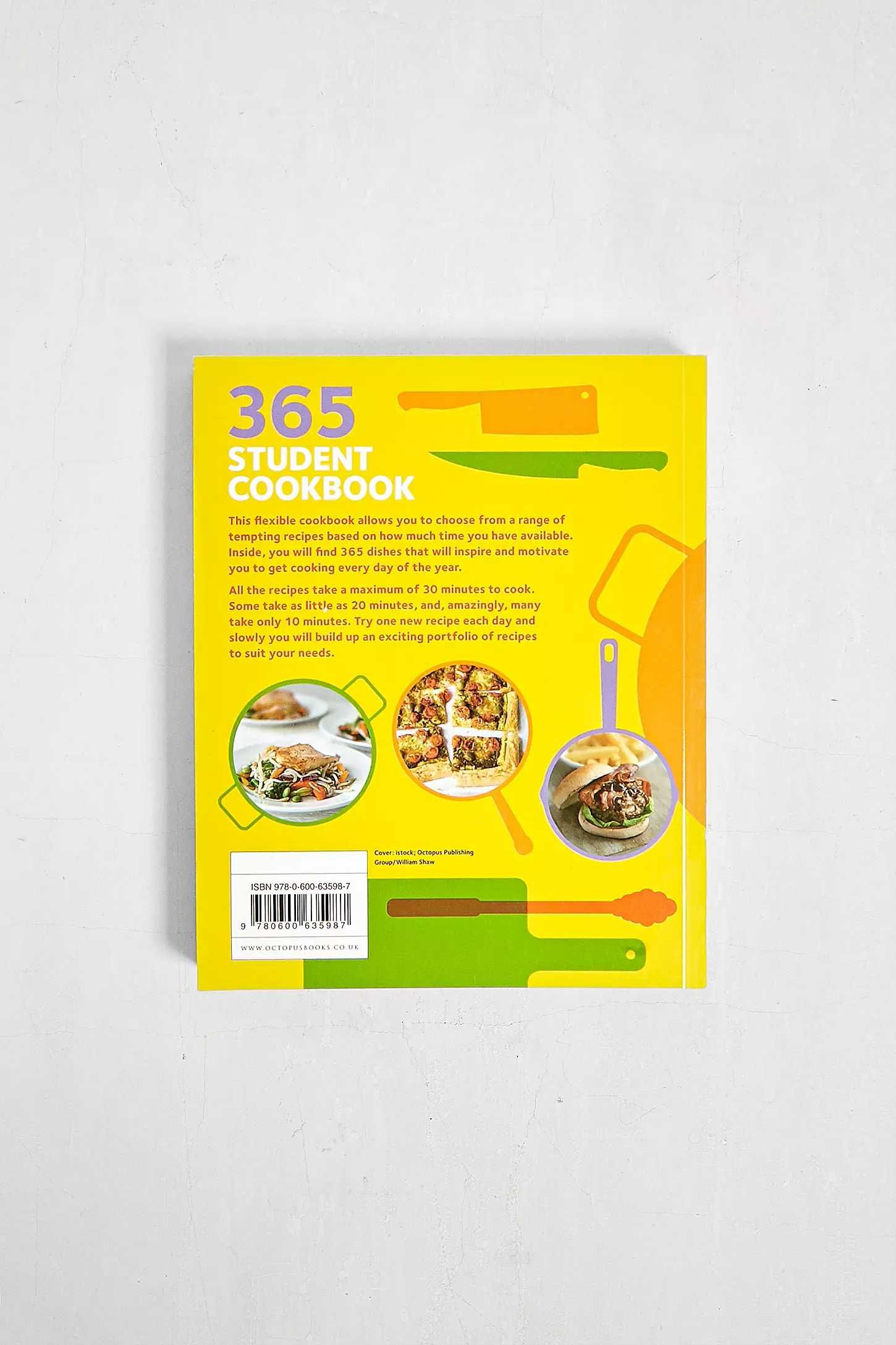 Книга англійською "365 student cookbook" Jo Mcauley