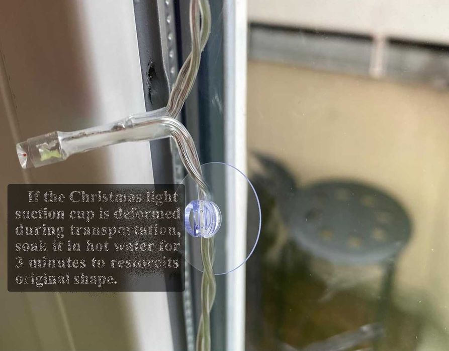 Miuezuth Przyssawki do lampek choinkowych, kwiatów girland 4,5cm 25szt