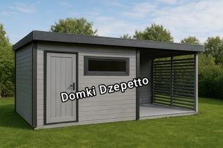 %RATY% Domek na działkę z tarasem narzędziowy gospodarczy altana