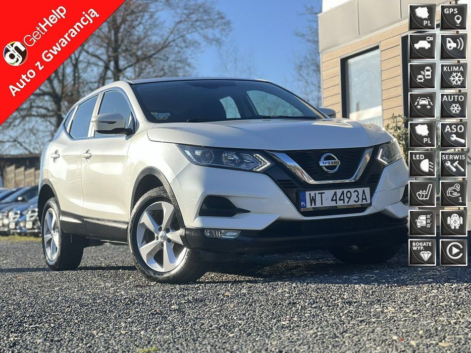 Nissan Qashqai Salon Polska Poleasingowy I właściciel Serwis ASO VAT 23% Bezwypadkowy