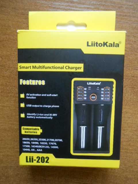 Интеллектуальное зарядное устройство для LiitoKala Lii-202