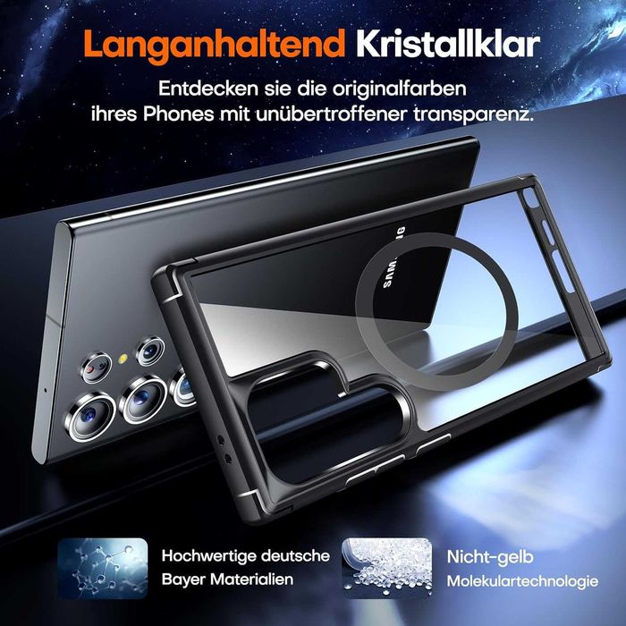 Tauri etui magsafe Samsung Galaxy S24 Ultra 2x Szkło aparat + 1xszkło