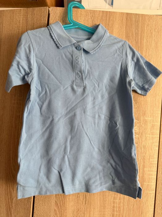 Koszulka Polo niebieska m&s 2szt 8/9 lat