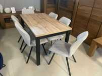 (17GR) Stół rozkładany + 6 krzeseł loft, nowe 1100 zł