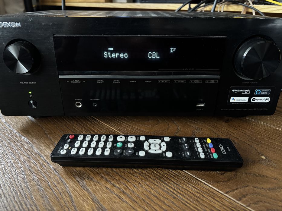 SUPER STAN! DENON 8K AVR 2700h DAB - gwarancja do 10.2026