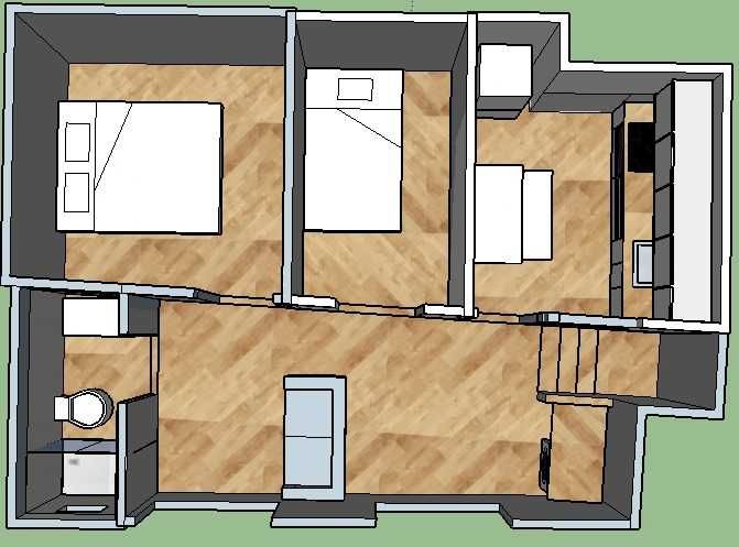 Apartamento T-2 na praia da Aguda, Arcozelo