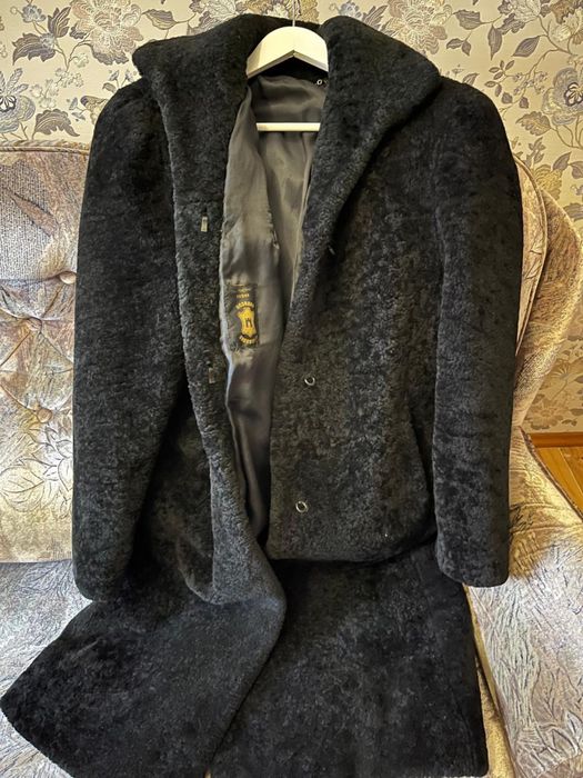 Шуба жіноча, натуральна цигейка