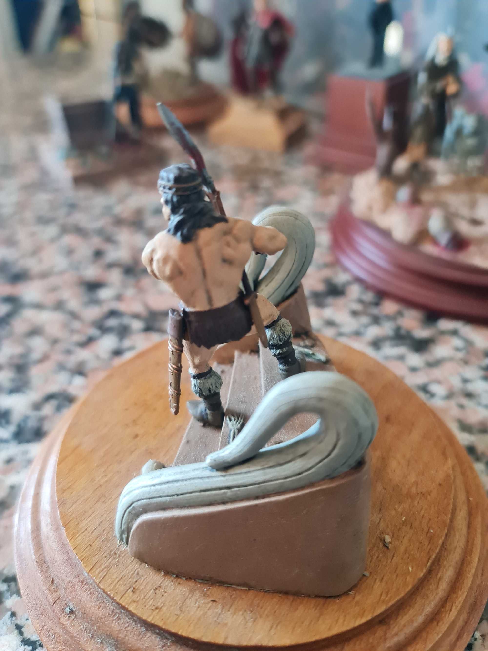 Soldado de chumbo escala 54mm pintado à mão