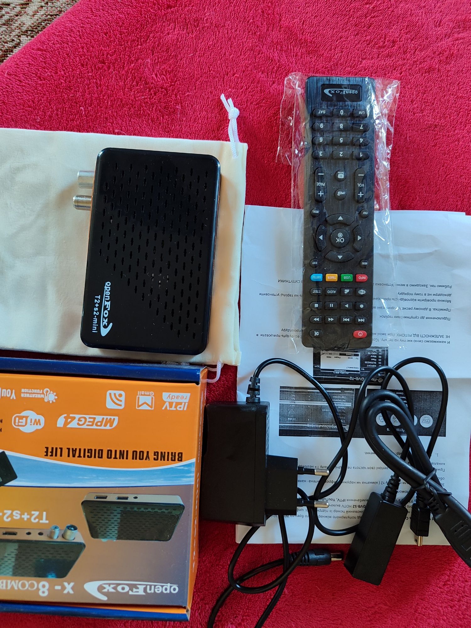 Комбінований Т2+ супутниковий ресивер OpenFox X8 COMBO HD