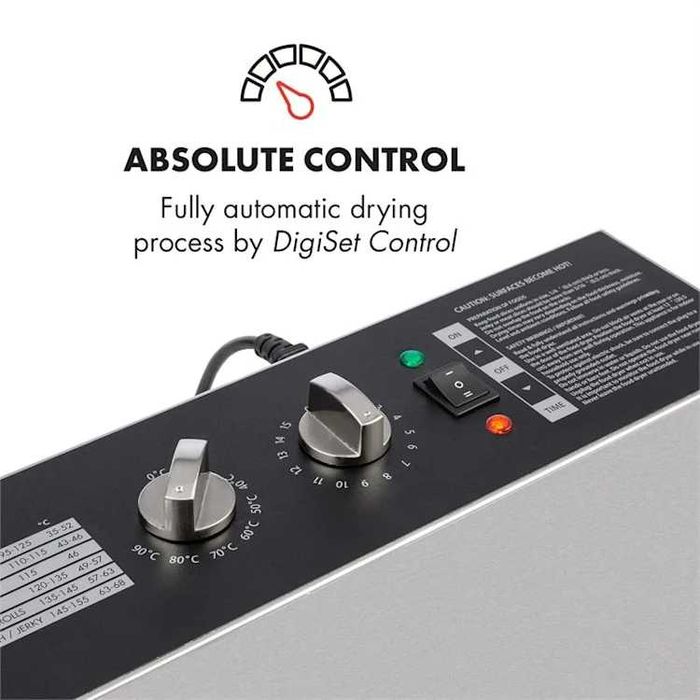 Сушка овочів, фруктів, грибів Klarstein Master Pro Jerky 16 сушилка