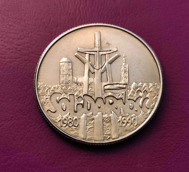 Moneta - 10.000 złotych 1990 - SOLIDARNOŚĆ - Mennicza