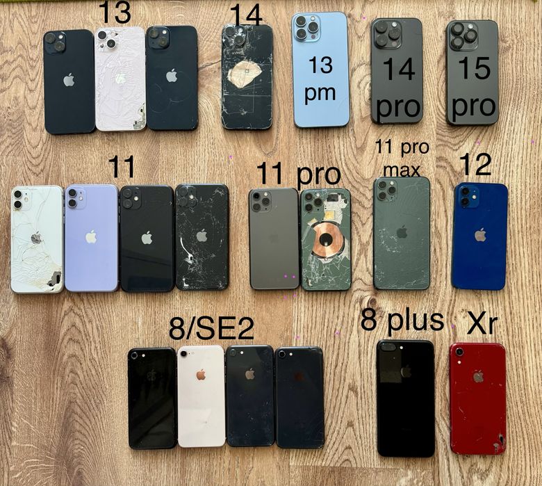 Лот Iphone 15 pro, 14 pro/14, 13pm, 11, 11 pro/pro max, Xr, 8/8 plus