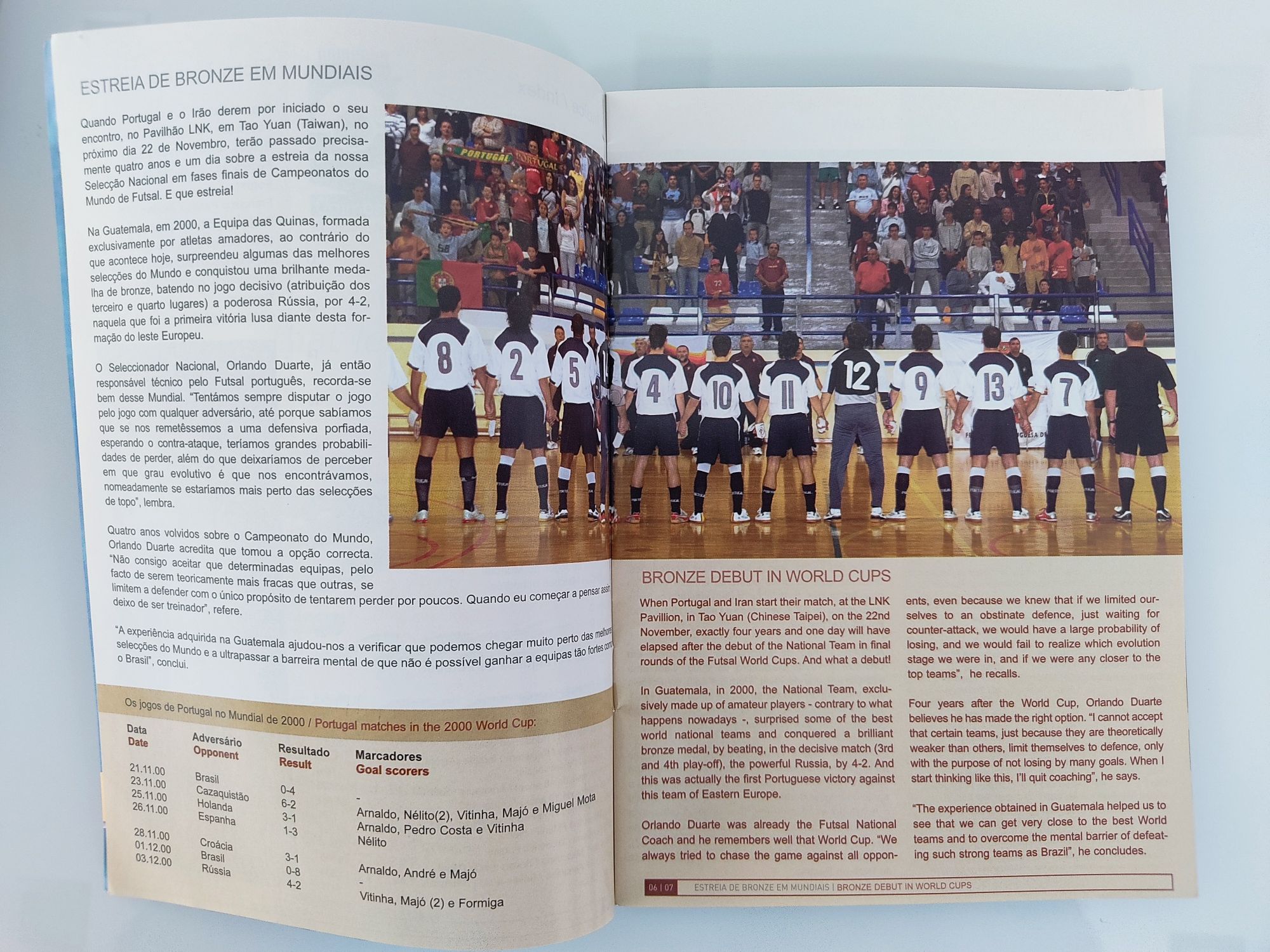 Programa da FPF Mundial futsal Taiwan 2004