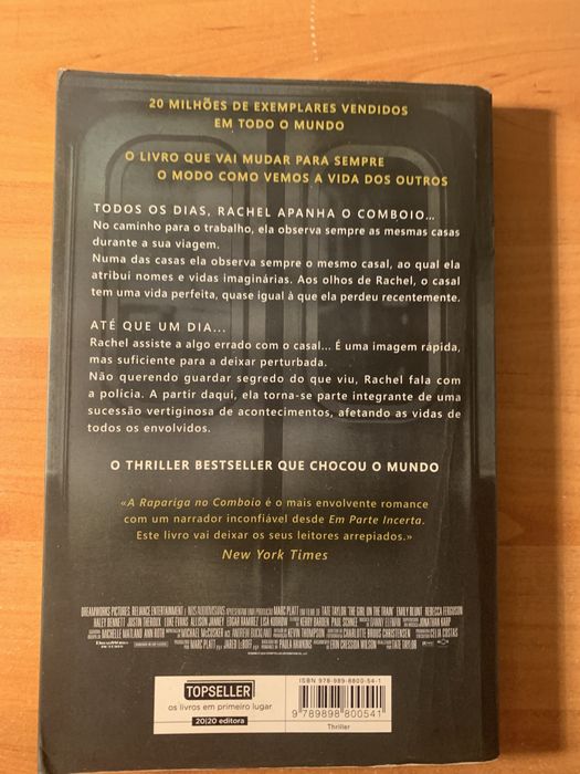 Livro “ a rapariga do comboio “