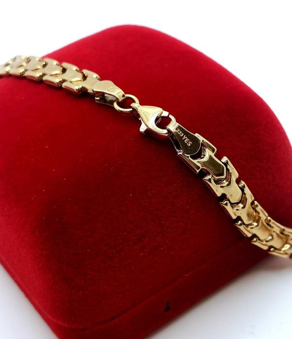 Złoty łańcuszek naszyjnik YES Pr.333 W:13,95gr Dł:50cm Szer:5mm