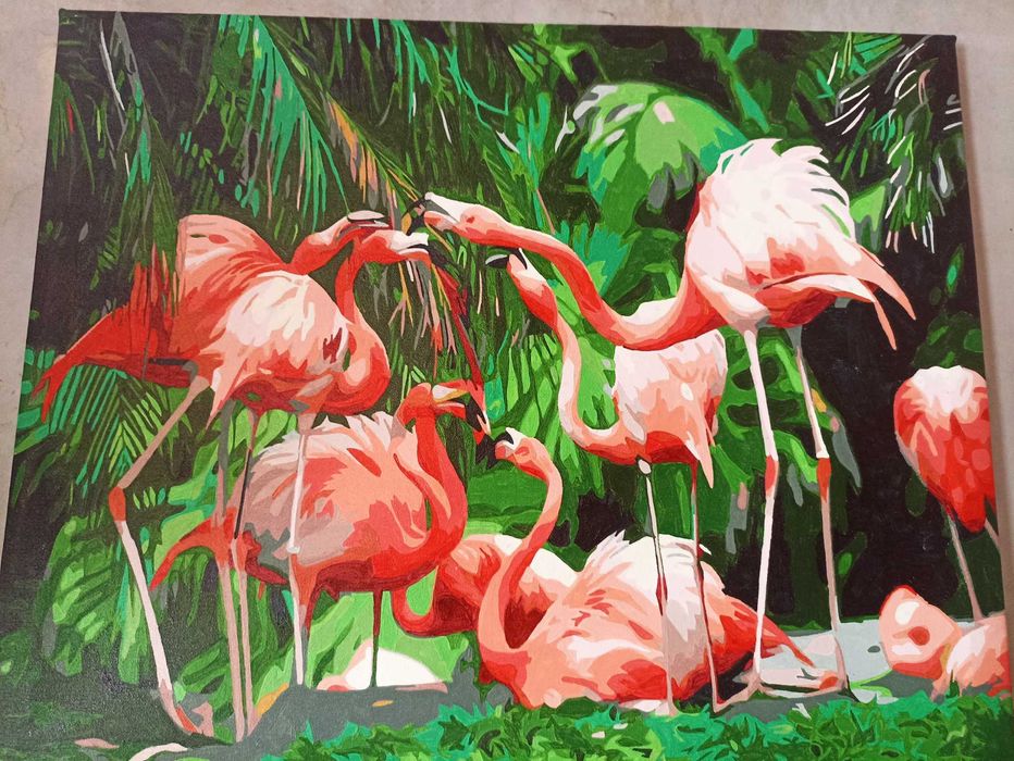 Картина Розовые Фламинго