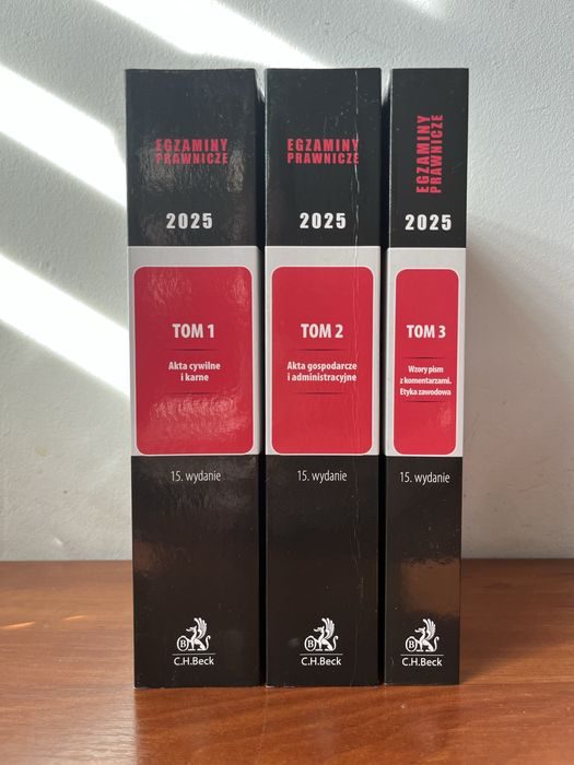 Egzaminy prawnicze Ministerstwa Sprawiedliwości (3 tomy)