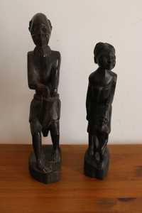 Figuras - Estatuetas africanas em madeira