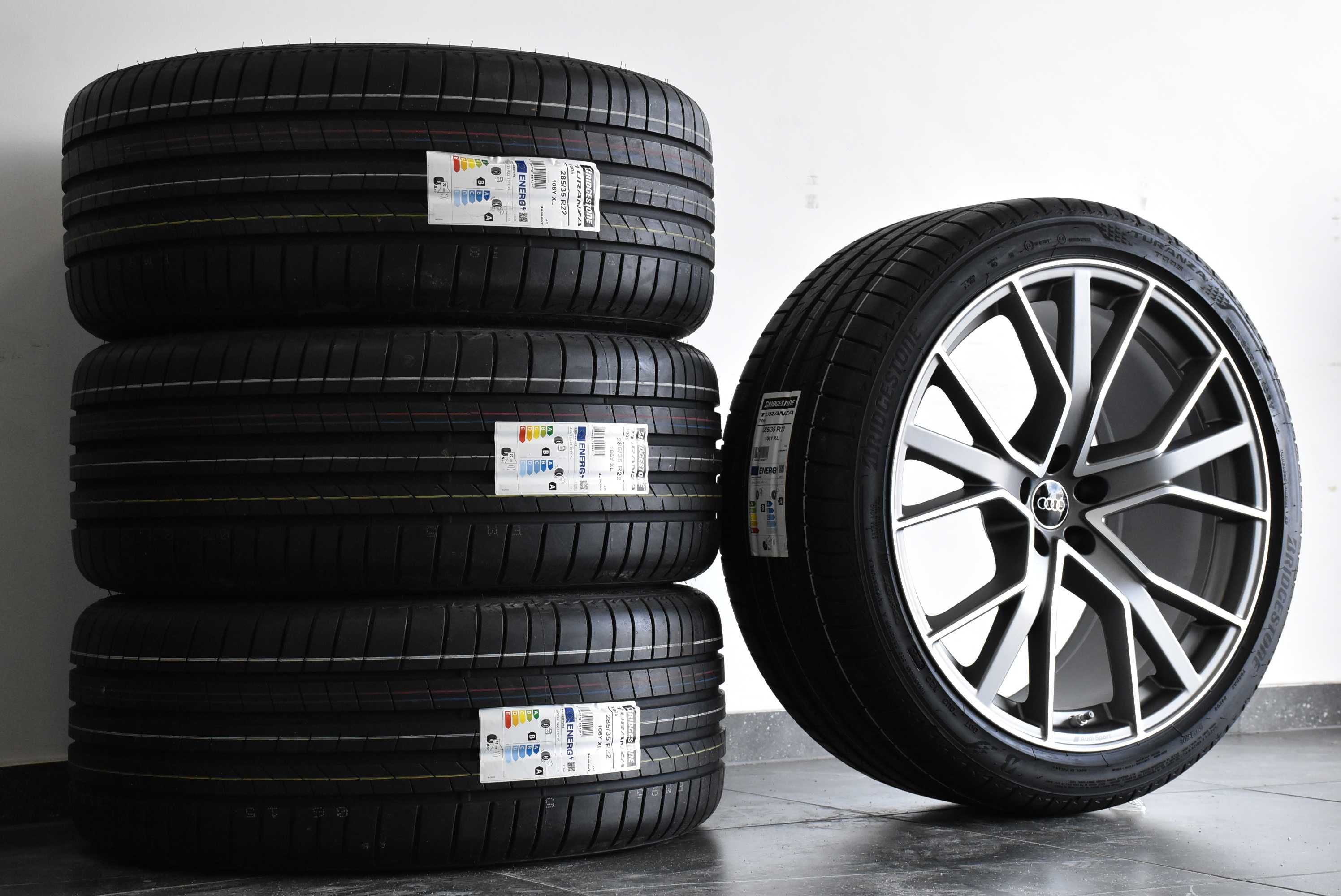 Koła Audi 22" Q7 4M0 SQ7 Nowe 5x112 LATO Bridgestone 2023