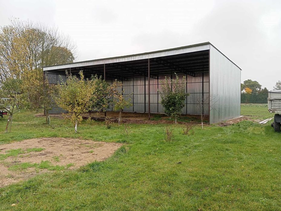 Garaż Blaszany OTWARTY - Hala Zadaszona - Wiata na Maszyny - GRZYWSTAL